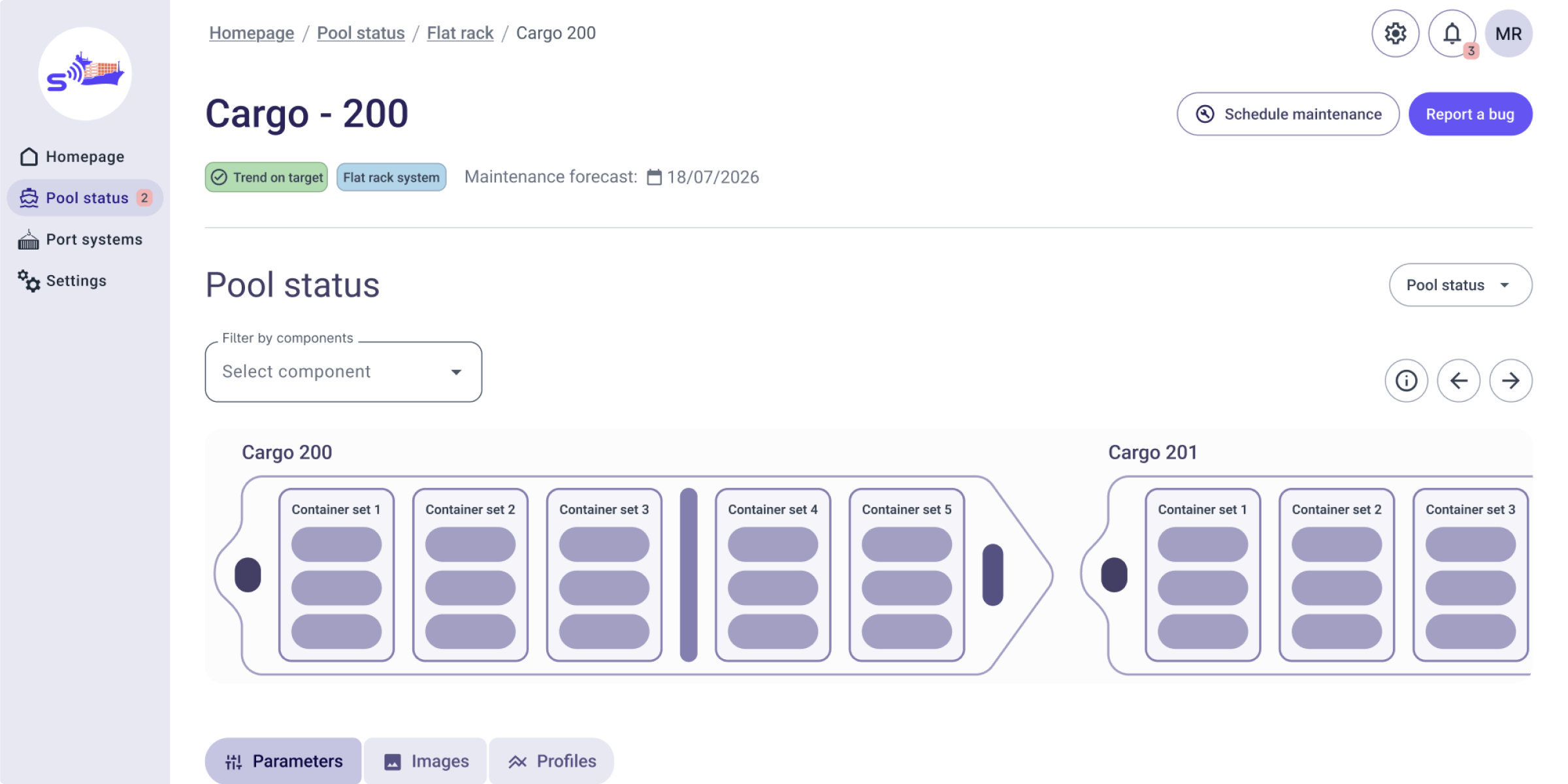 Homepage first section of the web app 'Esse Diagnostic Systems'